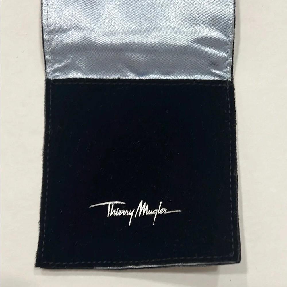 Thierry Mugler Black and Silver jewelry pouch